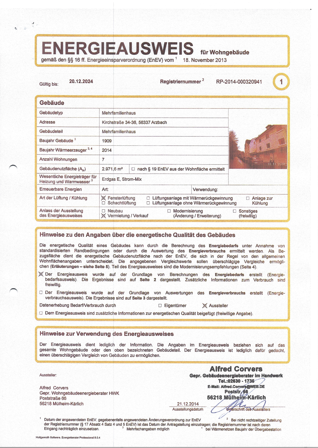 Energieausweis Seite 1